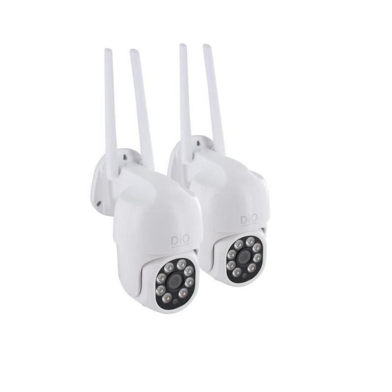 Caméras extérieures DIO CONNECTED HOME - Lot de 2 rotatives 4MP