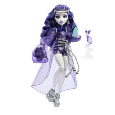 Poupée Monster High Spectra Vondergeist avec furet Rhuen et accessoires