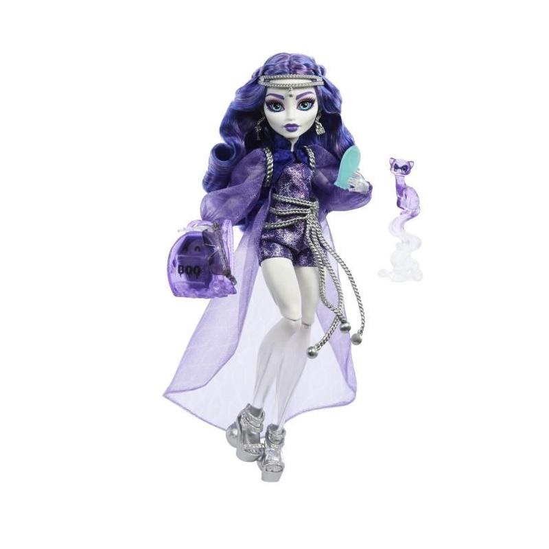 Poupée Monster High Spectra Vondergeist avec furet Rhuen et accessoires