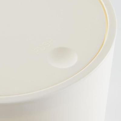 Poubelle de SDB - Compacte et Pratique - 8,5 L - Blanc