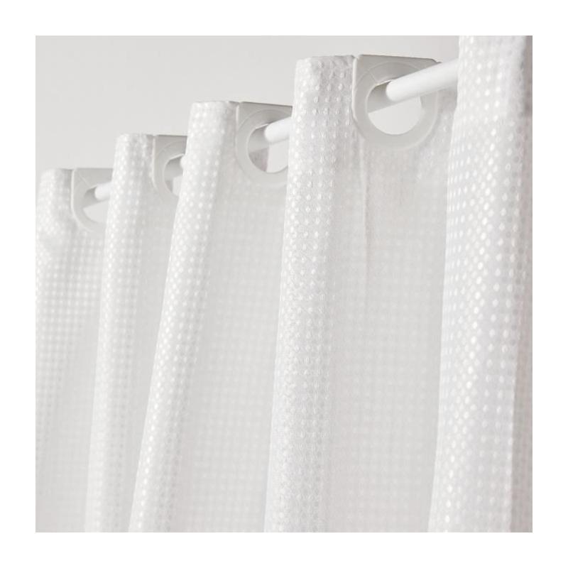 Rideau de douche gauffré blanc - 180 x 200 cm - UTILITY - TODAY