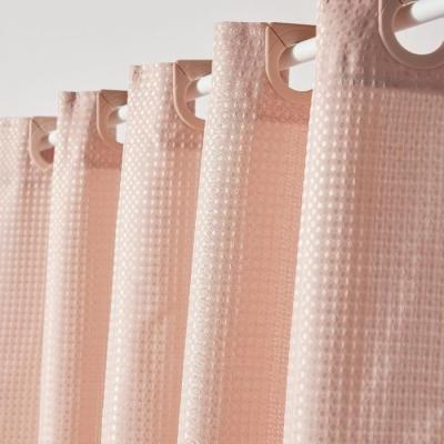 Rideau de douche gauffré rose 180x200 cm - UTILITY - TODAY