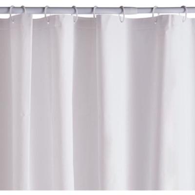 Rideau de douche gauffré blanc - PEVA - 180x200 cm - 12 crochets - UTILITY - TODAY
