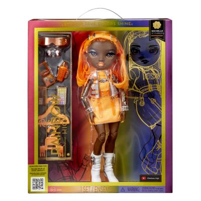 Rainbow High S23 Poupée mannequin - Michelle St. Charles (Orange)