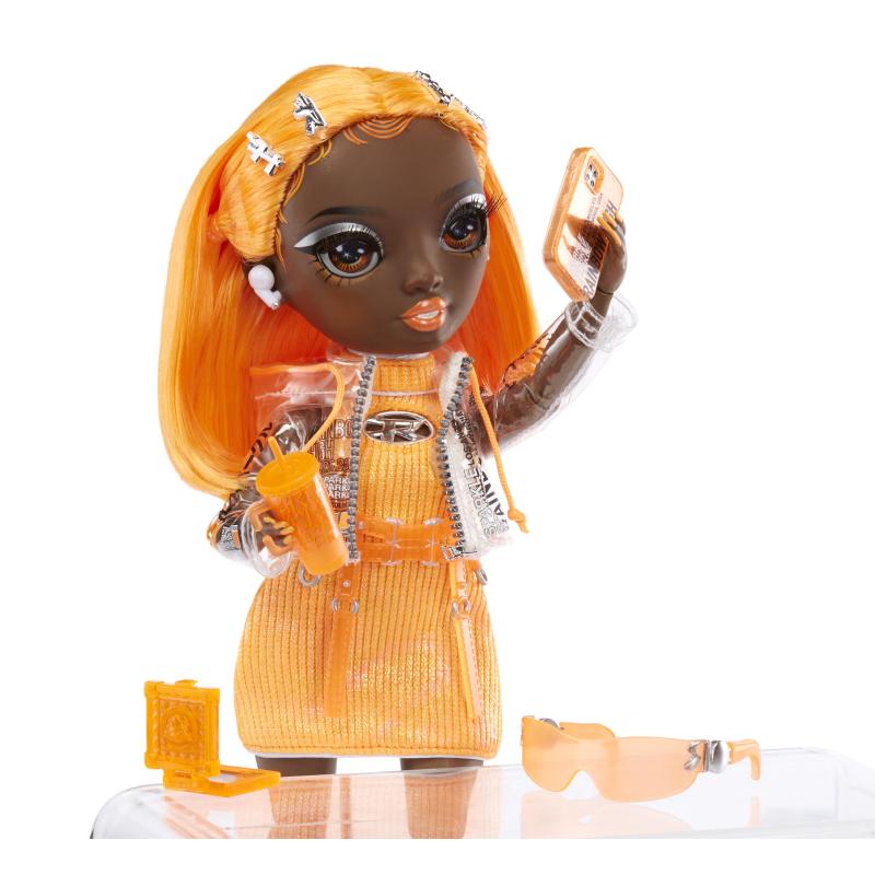 Rainbow High S23 Poupée mannequin - Michelle St. Charles (Orange)