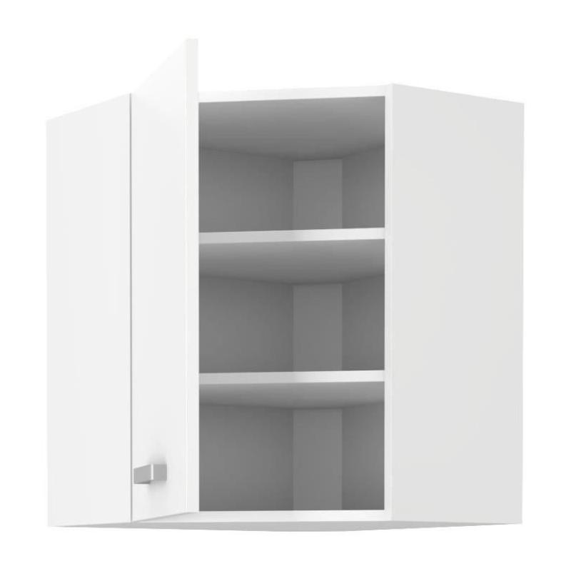 Étagère d'angle ATLAS - Blanc - L58 x L58 cm