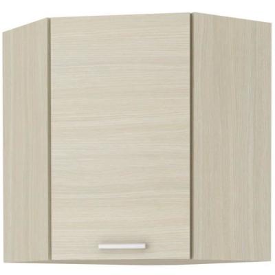 Meuble d'angle haut CHAMONIX 60/60 - Chêne clair - L58 x P58 x H72 cm