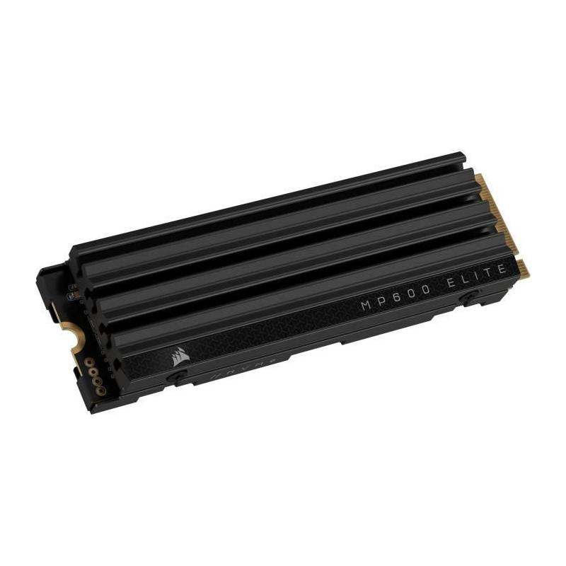 Disque SSD interne CORSAIR MP600 ELITE 1TB Gen4 NVMe M.2 avec dissipateur