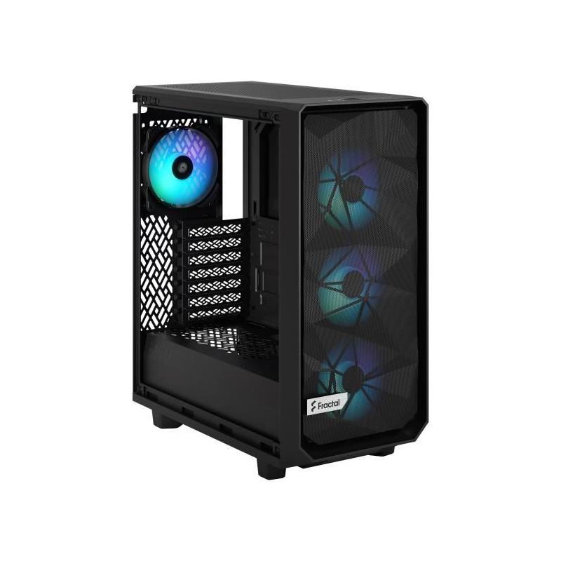 Boîtier PC FRACTAL DESIGN Meshify 2 Compact Lite RGB Noir TG ATX