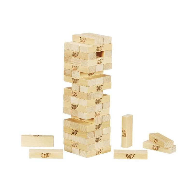 Jenga - Jeu de société classique en bois massif
