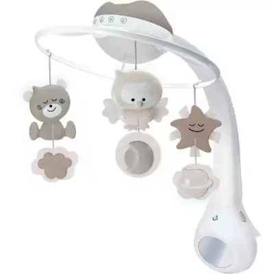Mobile musical et projecteur INFANTINO - Douce Nuit 3-en-1 - Gris