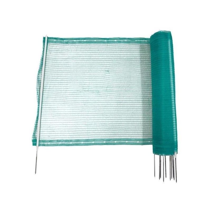 Clôture universelle Kerbl - 20m - 11 piquets simple pointes - Vert