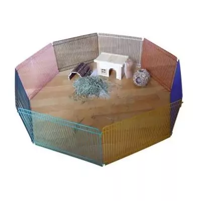 Enclos 8 pièces 34x23cm pour hamster - Idéal pour votre petit compagnon