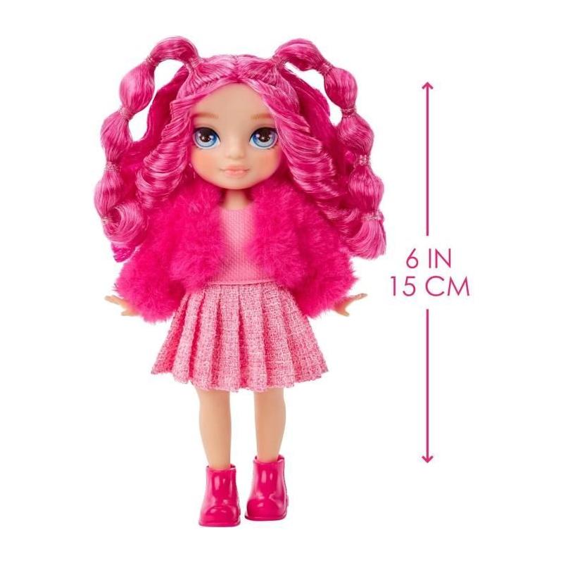Découvrez la Rainbow High Littles - Poupée 15cm + animal de compagnie - Rose