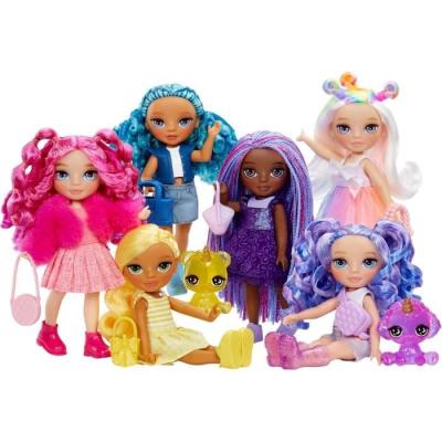 Découvrez la Rainbow High Littles - Poupée 15cm + animal de compagnie - Rose