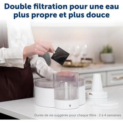 Fontaine à eau PETSAFE OUTLAST - 1,8 L - Blanc
