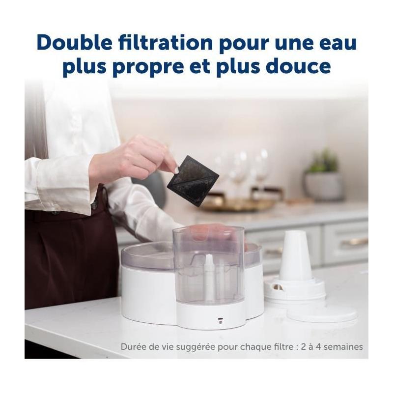 Fontaine à eau PETSAFE OUTLAST - 1,8 L - Blanc