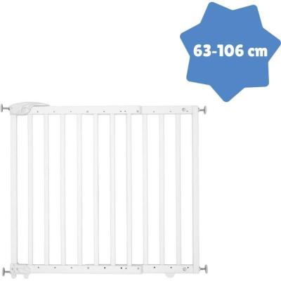Barrière de Sécurité Deco Pop Blanc | Extensible 63-106cm | Fixation Vis