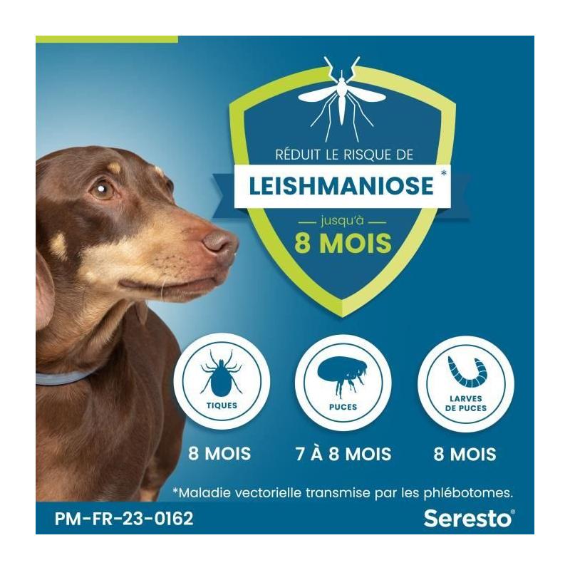 Collier Antiparasitaire Seresto pour Chien - 8kg