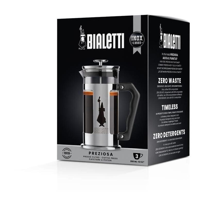 Cafetière à piston BIALETTI - 350 ml - Acier