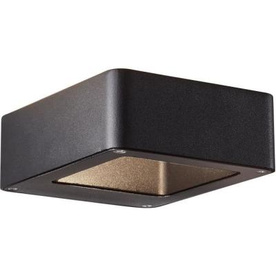 Applique extérieure BRILLIANT GOLDA LED 7W 660lm 3000K Noir - Design compact