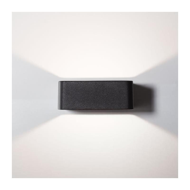 Applique extérieure BRILLIANT GOLDA LED 7W 660lm 3000K Noir - Design compact