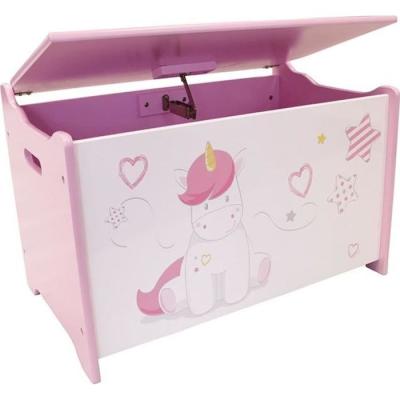 Coffre à jouets Licorne en bois pour enfant - Fun House, Rangez les trésors avec style!