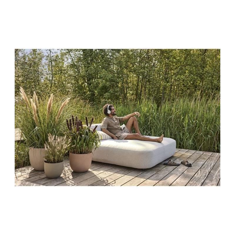 Pot de fleurs ELHO Sereh Rond 30 Beige 100% recyclé - L 30 x B 29.5 x H 25 cm