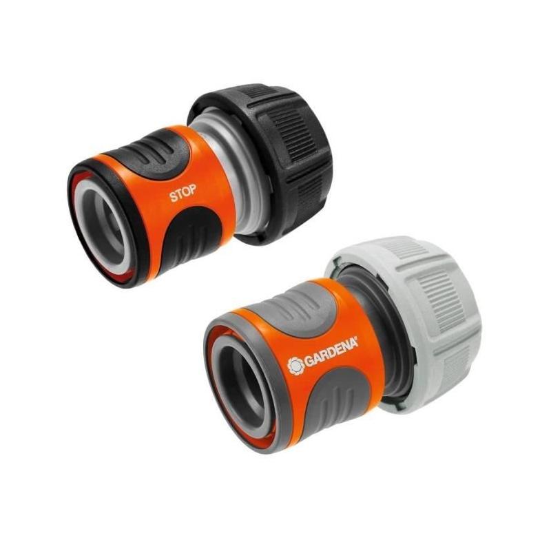 Raccords Rapide et Aquastop Ø19 mm - Original GARDENA System - Prêt pour l'Arrosage Efficient
