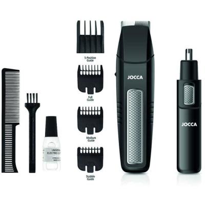 Kit barbe 5 en 1 - JOCCA - 1439 - 3V - Noir et acier inoxydable