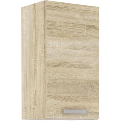 Meuble haut 1 porte battante chêne sonoma - L 40 x P 31,6 x 72 cm