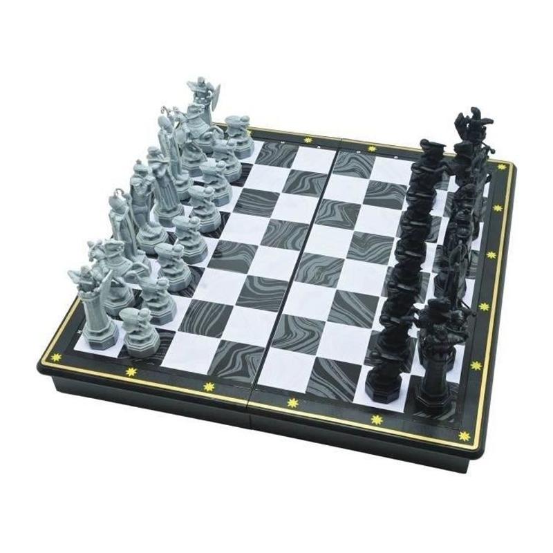 Jeu d'échecs Harry Potter magnétique pliable - Dimensions compactes de 36x36x7 cm