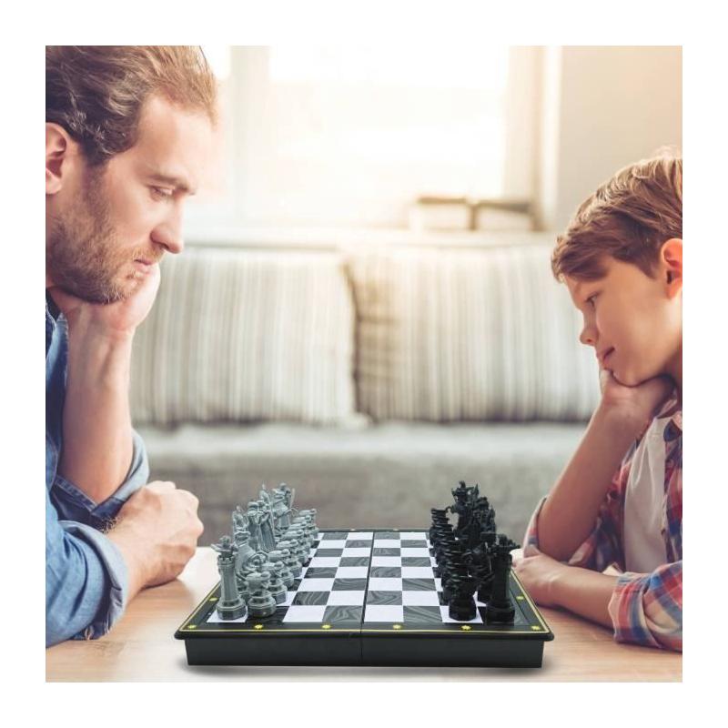 Jeu d'échecs Harry Potter magnétique pliable - Dimensions compactes de 36x36x7 cm