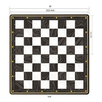 Jeu d'échecs Harry Potter magnétique pliable - Dimensions compactes de 36x36x7 cm