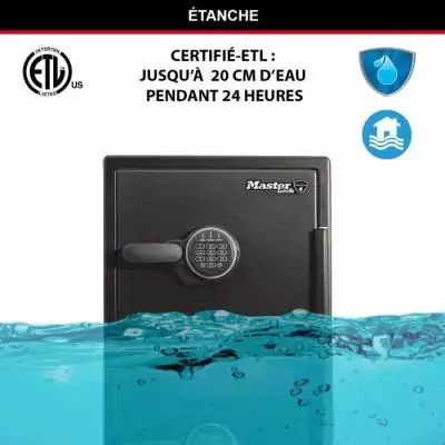 Coffre-fort MASTER LOCK Ignifuge et Etanche - XXL 56,6L