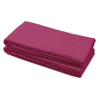 Drap Plat 100% coton 180x290 cm - 1 personne - Fuchsia - Qualité et Confort