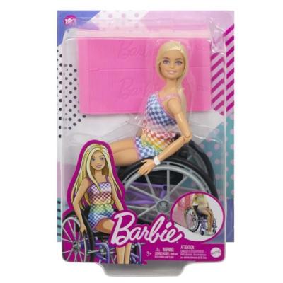 Barbie Fashionistas HJT13 avec fauteuil roulant - Poupée 