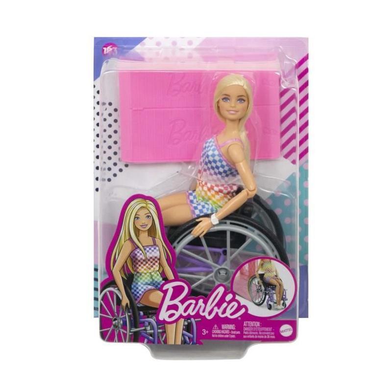 Barbie Fashionistas HJT13 avec fauteuil roulant - Poupée 