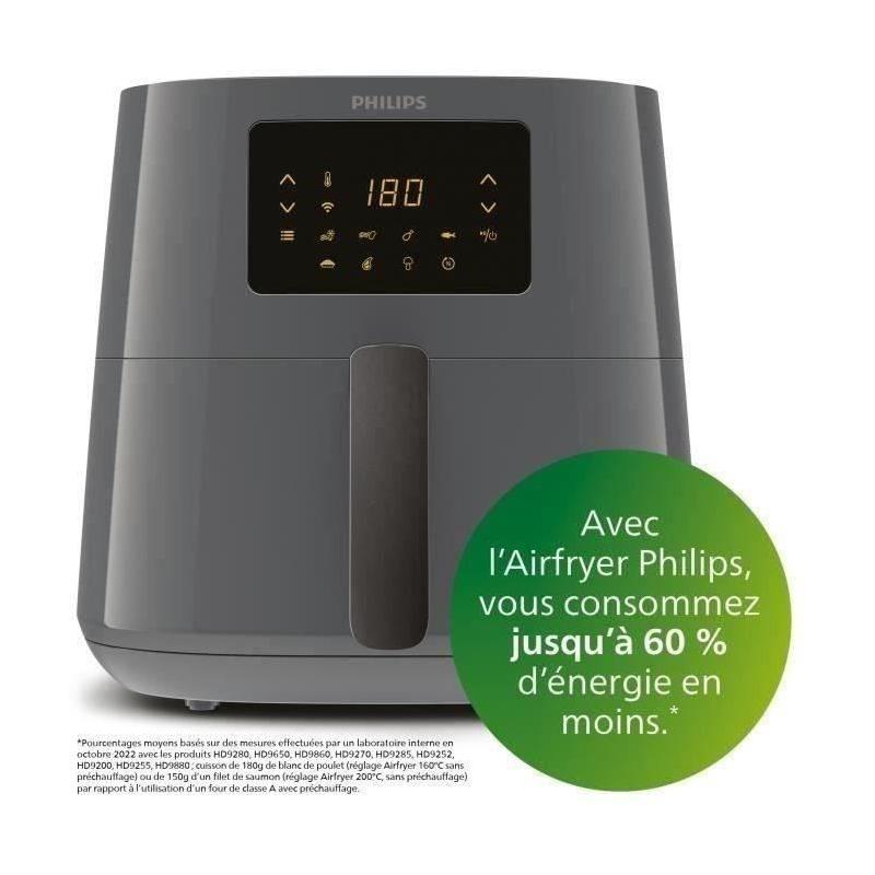 Friteuse sans huile Philips Airfryer XL Connecté HD9280/60 - 6,2L - Gris