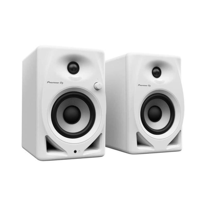 Enceintes de monitoring Pioneer DJ DM-40D 2x19W Blanc - Qualité sonore exceptionnelle