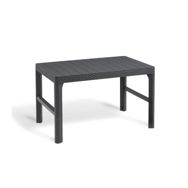 Salon de jardin en résine tressée Allibert - SanRemo Gris graphite