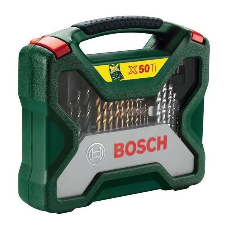 Coffret X-Line Bosch: 50 forets et embouts, vissage-perçage
