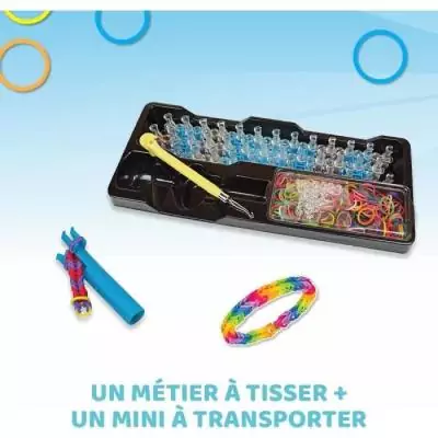 Métier à tisser Rainbow Loom Original - Créez vos bijoux avec 600 élastiques