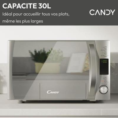 Micro-ondes Candy Essenza CBWM30DS 900W 30L Argent