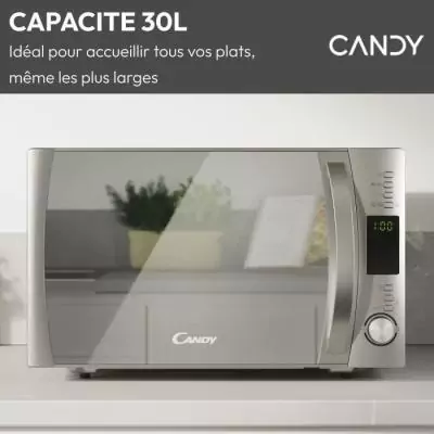 Micro-ondes Candy Essenza CBWM30DS 900W 30L Argent