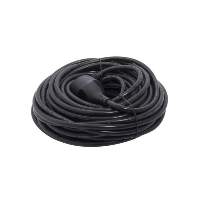 Rallonge électrique CHACON 3 x 1,5 mm² 20 m - Noir