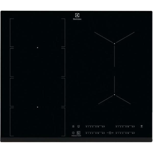 Table de Cuisson Induction ELECTROLUX - 4 foyers - Zones modulables - FlexiBridge Série 600 - Mode chef - L60 x P52 - EIV654