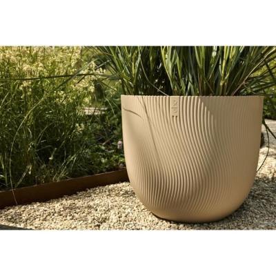 Pot de fleurs ELHO Sereh Rond 40 Beige Ø39xH33 cm - 100% recyclé
