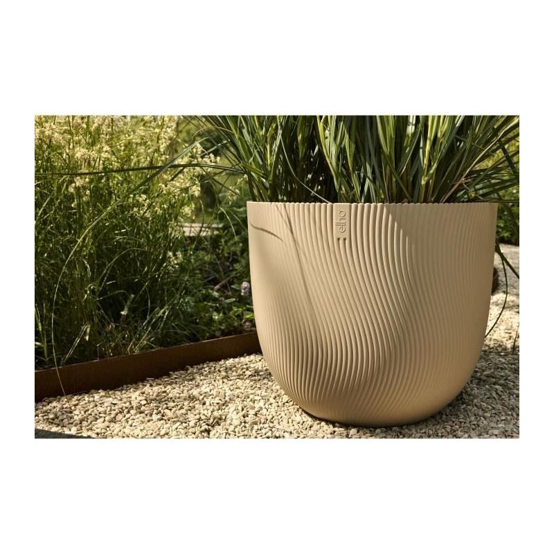 Pot de fleurs ELHO Sereh Rond 40 Beige Ø39xH33 cm - 100% recyclé