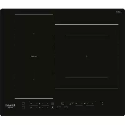 Table de cuisson induction Hotpoint - 3 zones - Noir - Puissance totale 7200W